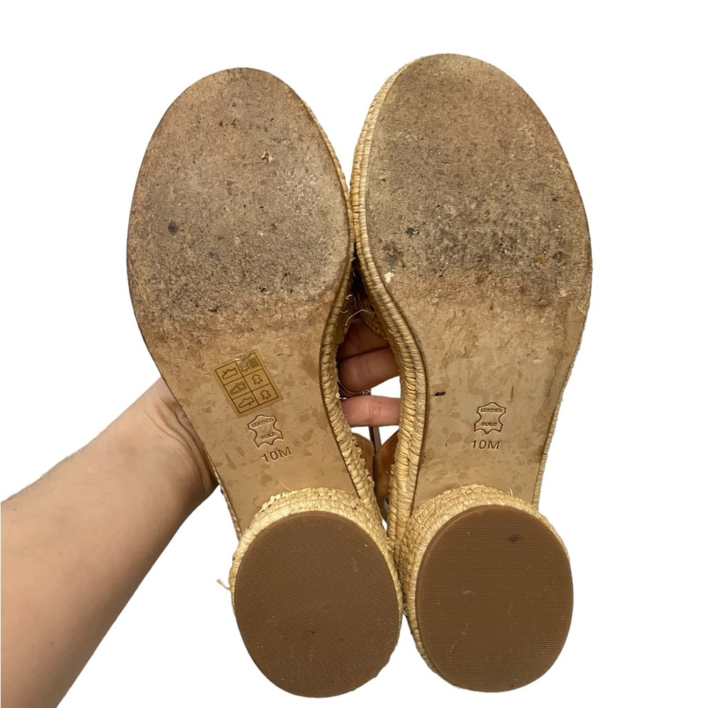 Tory Burch Arianne Platform Ankle Strap Chunky‎ Heel 90mm Sandal Brown 10 - Picture 12 of 15